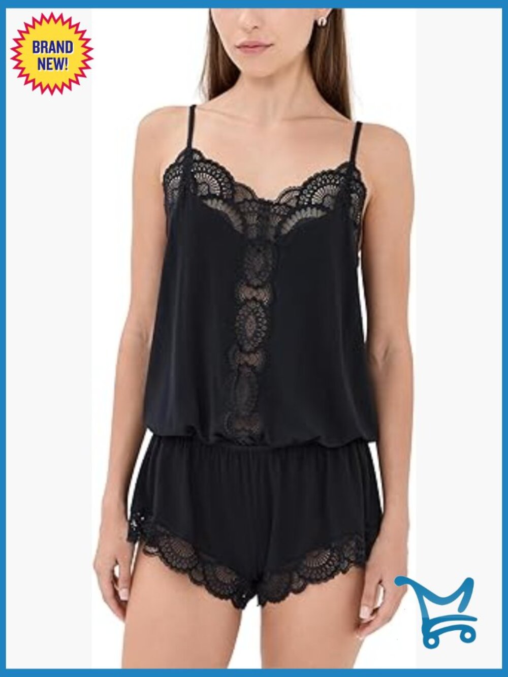 Romantic Longline Teddy in Soft Tencel Modal with Scalloped Detail